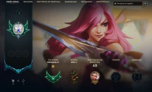 Conta League of legends Esmeralda 4 email não verificado. LOL