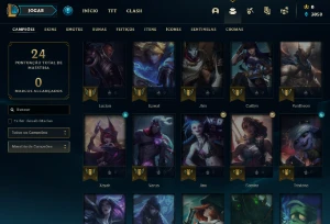Conta PLATINA 4 | 66% Win - Lol (League Of Legends) Elomoon