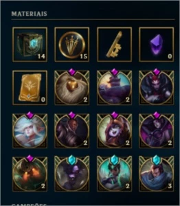 CONTA OURO 1 QUASE TODOS CAMPEÕES, UNICO DONO - League of Legends LOL