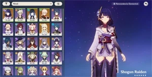 AR51, RAIDEN SHOGUN + CORTADOR, YELAN + KAZUHA + ARMAS T5 - Genshin Impact