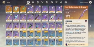AR51, RAIDEN SHOGUN + CORTADOR, YELAN + KAZUHA + ARMAS T5 - Genshin Impact
