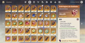 AR51, RAIDEN SHOGUN + CORTADOR, YELAN + KAZUHA + ARMAS T5 - Genshin Impact