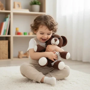 Urso Marrom Manta - Artesanato e Personalizados