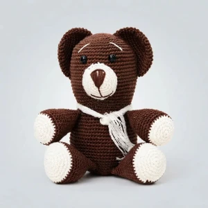 Urso Marrom Manta - Artesanato e Personalizados