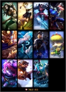 Conta Prata 3 (Borda Platina) - League of Legends LOL