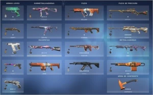 conta valorant gold 2 com algumas skins e alguns passes