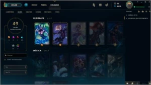 Conta LoL Plat III 49 Skins 115 Champs +72 Icones - League of Legends