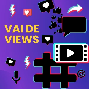 Visualização tiktok - Redes Sociais