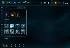 Conta Ouro 1 com 25 Champs e 4 Skins + 8 Fragmentos - League of Legends LOL
