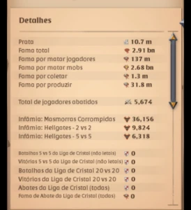 Conta Albion 3 Bn De Fama + 350M De Prata - Albion Online