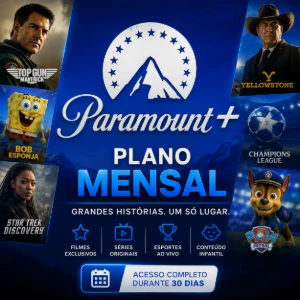 Paramount+ – Acesso Mensal (30 Dias)