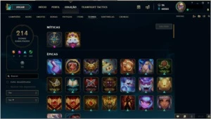 Conta LOL PLAT 2 Com 202 skins + cromas,sentinelas e + - League of Legends