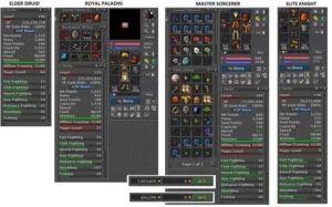 Conta RP, EK, ED e MS pronto para jogar - Tibia