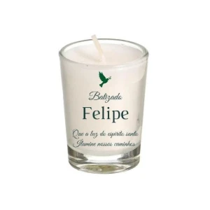 Lembrancinha Vela Perfumada Batizado 70g - Artesanato e Personalizados