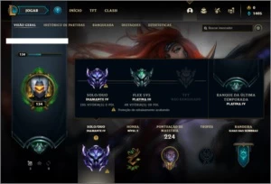 Conta diamante 4 com 69 champs e 27 skins - League of Legends LOL