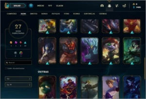 Conta diamante 4 com 69 champs e 27 skins - League of Legends LOL