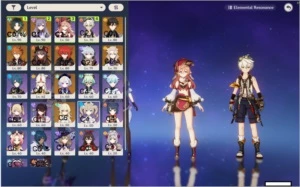 CONTA AR55 COM 8 PERSONAGENS 5* + ARMA 5* + ARMAS DO PASSE - Genshin Impact