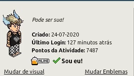CONTA HABBO 2020 COM VISUAIS RAROS