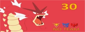 Conta Pokémon GO Nível 30 Sem Time - Gyarados Shiny!