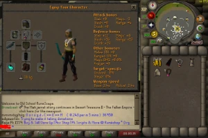 Conta Pure Com 90 Agility Perfeita Pra Rev E Zulrah - Runescape RS