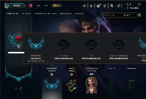 Platina 1 com 30 Champs e 3 Skins