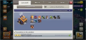 Cv 12 Full 6 construtores + Skins - Clash of Clans