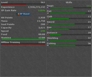 ELDER DRUID LV 561 PVP (INABRA - SERVER BR) + MAKERS - Tibia
