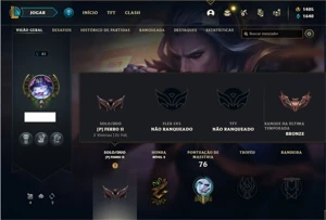 Conta Ferro 2 com 23 Champs e 16 Skins + 1400 RP - League of Legends LOL