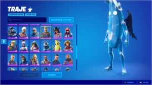 conta 78 skins com passe de batalha 3 quase completo - Fortnite