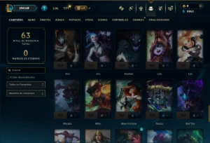 Ouro 4 com 75 Champs e 5 Skins - League of Legends LOL