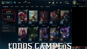 Conta League Of Legends  Todos Campeões 147 Skins Level 367 LOL