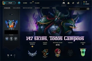 Conta League Of Legends  Todos Campeões 147 Skins Level 367 LOL