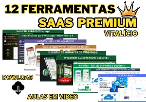 12 Ferramentas Premium Saas -  Vitalicia