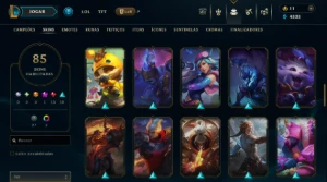 Nível 212, Platina Iv, 131 Champs E 85 Skins - League of Legends LOL