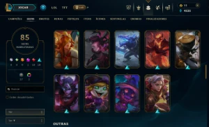 Nível 212, Platina Iv, 131 Champs E 85 Skins - League of Legends LOL