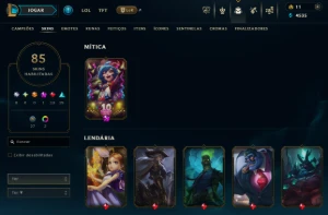 Nível 212, Platina Iv, 131 Champs E 85 Skins - League of Legends LOL