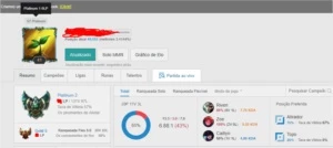Conta platina ! - League of Legends LOL