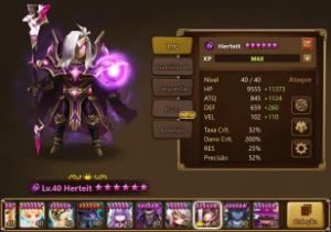 Summoners War - 2LD Eludia e Herteit + 65 5* - PVE safe