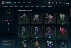 Conta Lol Diamante 2 - 397 skins - League of Legends