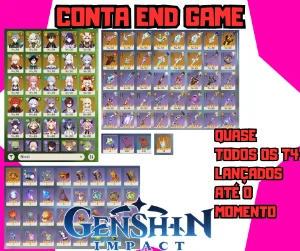 Conta End Game - Ar 60 Com Varios T5 E Armas - Genshin Impact