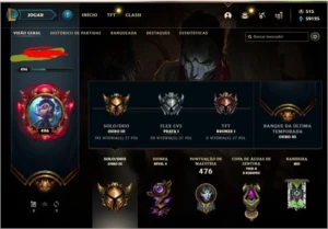 CONTA GOLD 127 skins, level 500 TODOS CHAMPS - League of Legends LOL