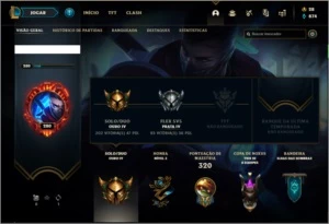 Conta ouro 4 com 121 skins e 125 champs (MAIN JG / TOP) - League of Legends LOL