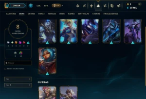 Platina 4 com 70 Champs e 8 Skins - League of Legends LOL