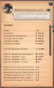 Conta 550m - Coleta T8 + várias skins - Albion Online