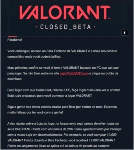 Conta Valorant Closed Beta BR - Outros