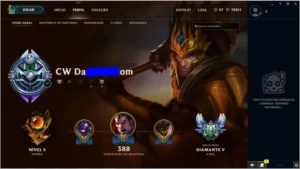Conta League Of Legends Diamante V + Todos Campeões + SKINS LOL