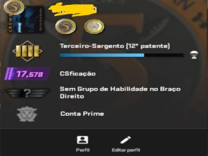 Conta Cs2 Prime - 2 Medalhas - 17K Pontos - Full Acesso - Counter Strike