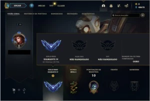 Conta LoL Rank Elo Diamante IV 4 Season Temporada 12 - League of Legends