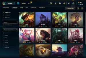 Conta Unranked com 150 Champs e 192 Skins ( MAIN TOP / JG ) - League of Legends LOL