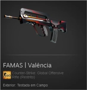 FAMAS | Valência | Testada em Campo - Counter Strike CS